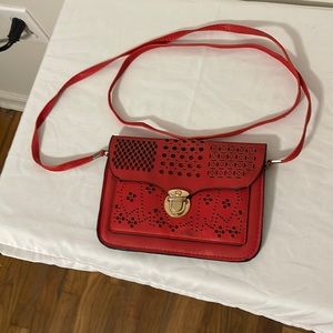red small purse